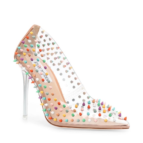 Steve Madden Shoes - STEVE MADDEN Vala Studded Pump Heels Multi Size 6.5